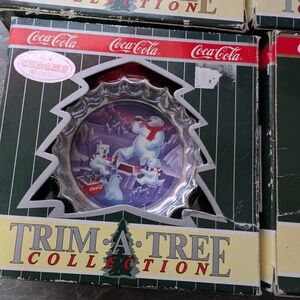 Coca-Cola Trim-A-Tree Ornament Set Of 4